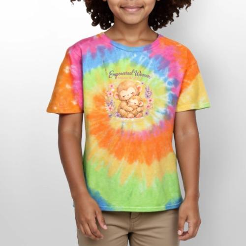 Empowered Women Empower The World Art - Kid's Tie Dye T-Shirt