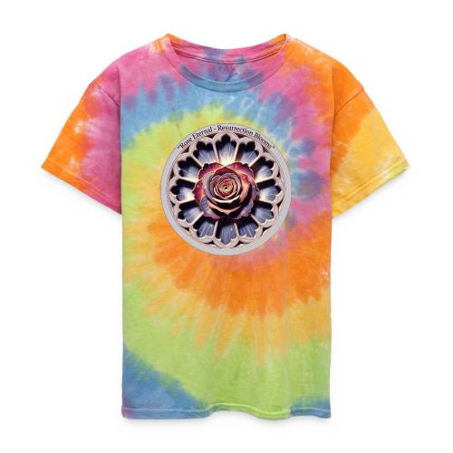 Easter Rose Resurrection T Shirt, Spring Gift - Kid's Tie Dye T-Shirt