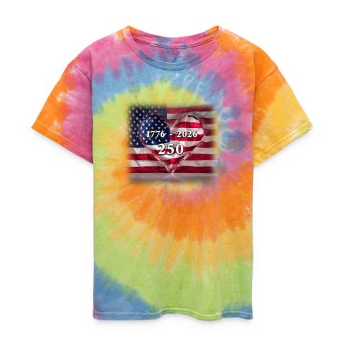 1776-2026 | 250 Years USA - Kid's Tie Dye T-Shirt