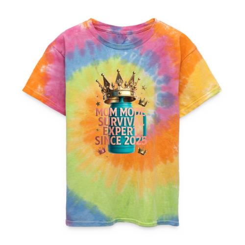 Mom Mode Survival Expert Tee - Kid's Tie Dye T-Shirt