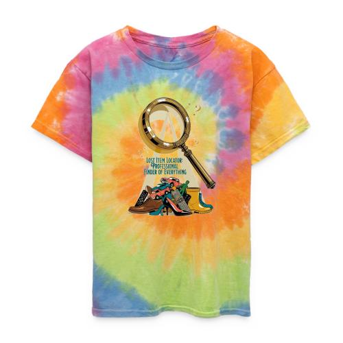 Lost Item Locator T Shirt, Professional Finder Mug - Kid's Tie Dye T-Shirt
