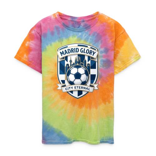 Madrid Skyline Glory T Shirt, Madrid Fan Gift - Kid's Tie Dye T-Shirt