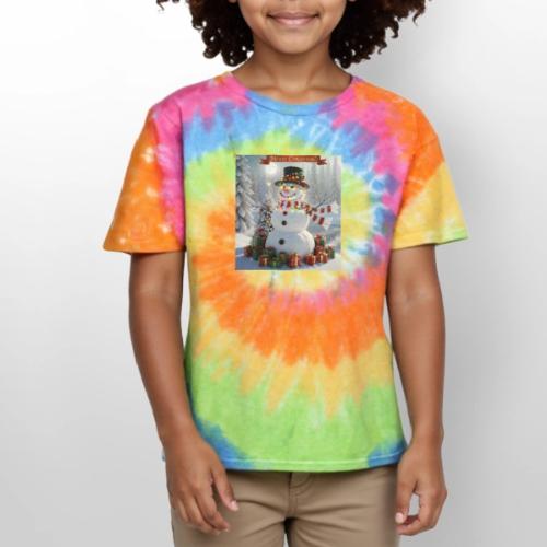 Merry Christmas - Kid's Tie Dye T-Shirt