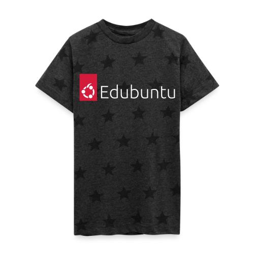 Edubuntu Logo 2023 - White - Kid's 5 Star Print T-Shirt