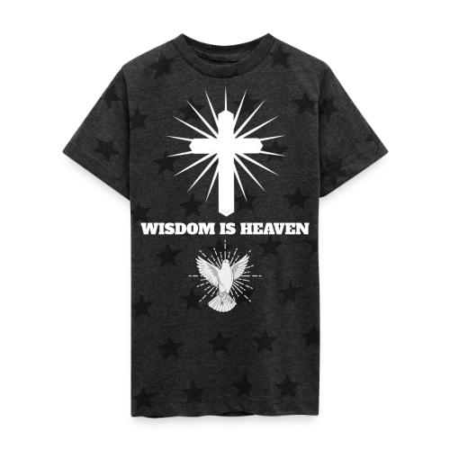 Wisdom is Heaven - Kid's 5 Star Print T-Shirt