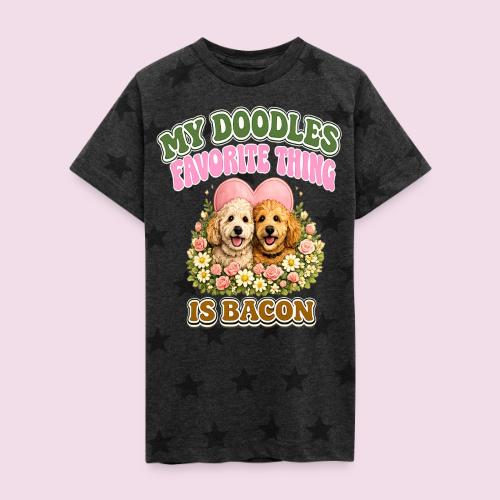My Doodles Favorite Thing Is Bacon - Kid's 5 Star Print T-Shirt
