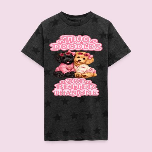 Two Doodles Are Better Than One - Kid's 5 Star Print T-Shirt