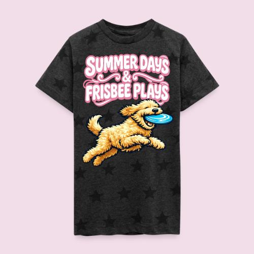 Summer Days & Frisbee Plays - Kid's 5 Star Print T-Shirt