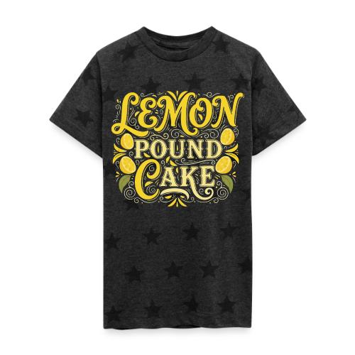 Lemon Pound Cake Vintage Flourish - Kid's 5 Star Print T-Shirt