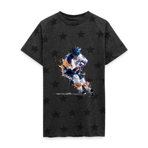 Hockey: Icy Streaks - Kid's 5 Star Print T-Shirt