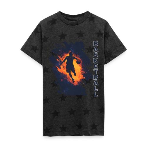 Basketball Focus - Kid's 5 Star Print T-Shirt