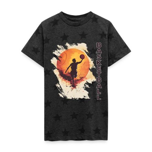 Basketball Stride - Kid's 5 Star Print T-Shirt