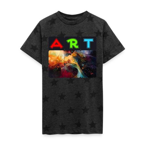 Waves of Art - Kid's 5 Star Print T-Shirt