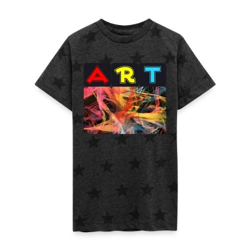 Chaotic Threads of Art - Kid's 5 Star Print T-Shirt