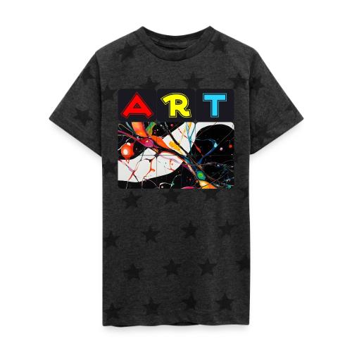 Art in Motion: Color Unleashed - Kid's 5 Star Print T-Shirt
