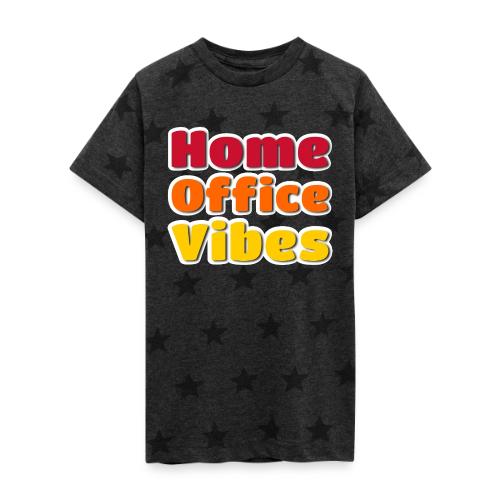 Home Office Vibes Remote Work Design - Kid's 5 Star Print T-Shirt