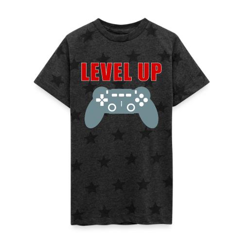 Level Up Gamer Controller Apparel - Kid's 5 Star Print T-Shirt