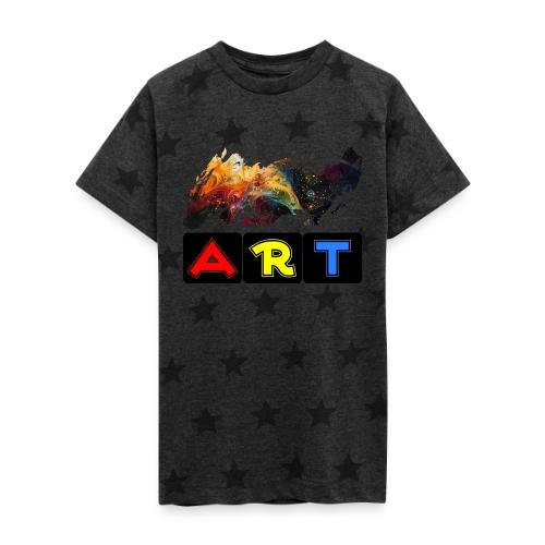 Pulse of Art - Kid's 5 Star Print T-Shirt