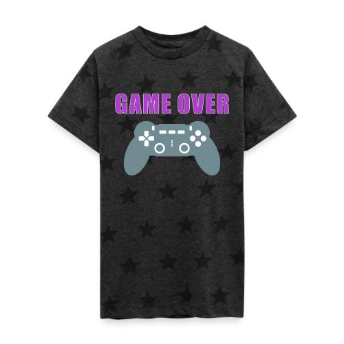 Game Over Gamer Controller Design - Kid's 5 Star Print T-Shirt