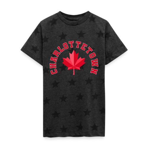 Charlottetown with maple leaf - Kid's 5 Star Print T-Shirt