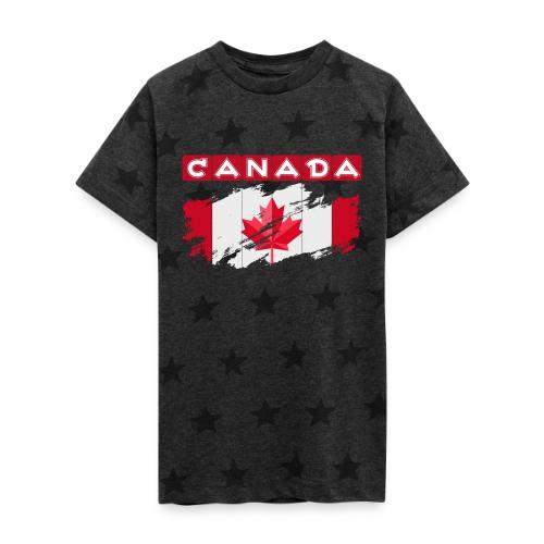 Canada, Inspired by the Canadian flag - Kid's 5 Star Print T-Shirt