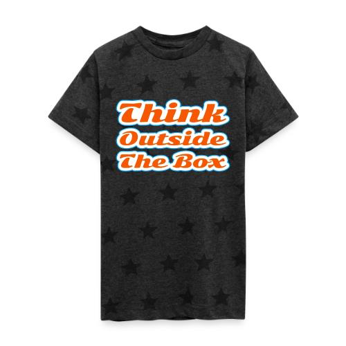 Think Outside the Box — Creative Mindset Script - Kid's 5 Star Print T-Shirt