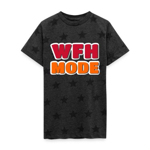WFH Mode Remote Work Lifestyle Design - Kid's 5 Star Print T-Shirt