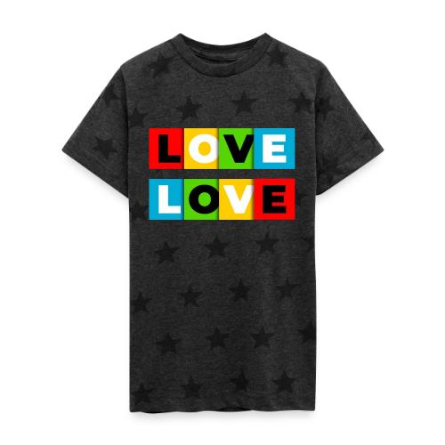 Love in Color - Kid's 5 Star Print T-Shirt