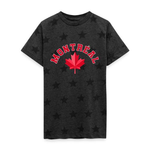Montréal with maple leaf - Kid's 5 Star Print T-Shirt