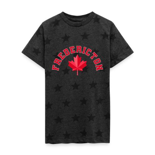 Fredericton with maple leaf - Kid's 5 Star Print T-Shirt