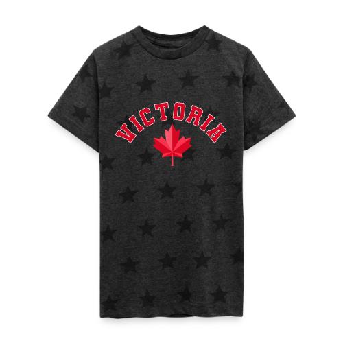 Victoria with maple leaf - Kid's 5 Star Print T-Shirt
