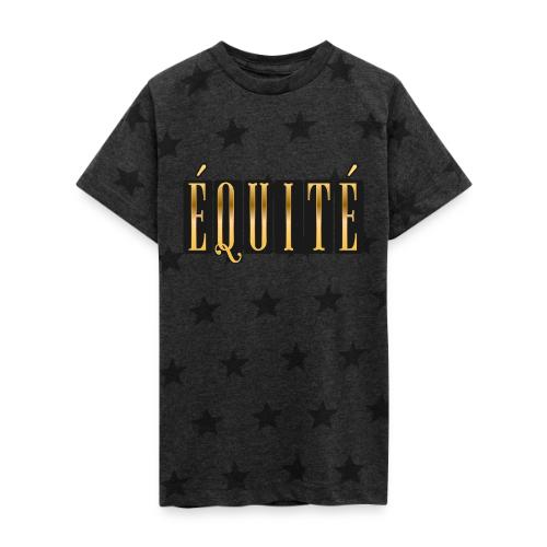 Golden Fairness - Kid's 5 Star Print T-Shirt