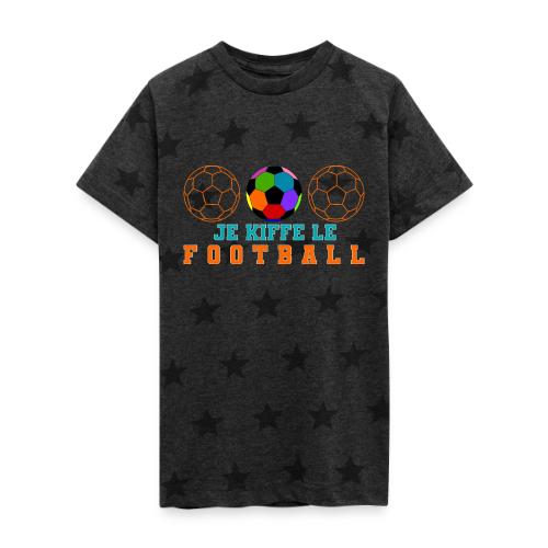 I love football - Kid's 5 Star Print T-Shirt