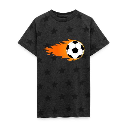 Soccer Ball - Kid's 5 Star Print T-Shirt