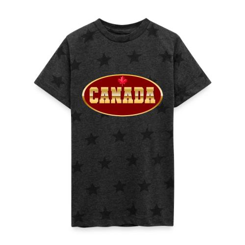 Canada in golden letters - Kid's 5 Star Print T-Shirt