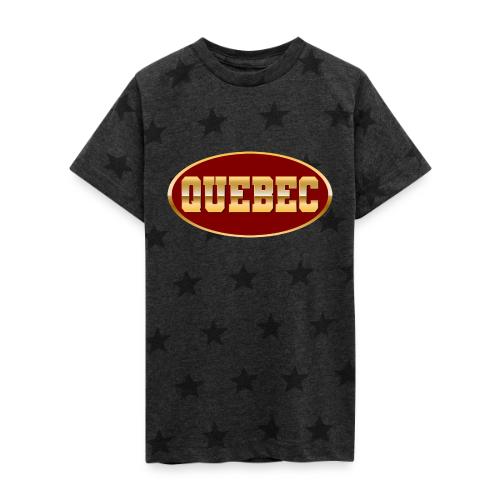 Quebec Gleams - Kid's 5 Star Print T-Shirt