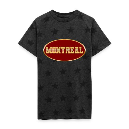 Montreal in Gold - Kid's 5 Star Print T-Shirt