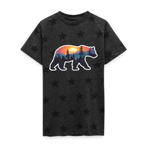 Mountain Spirit Bear - Kid's 5 Star Print T-Shirt