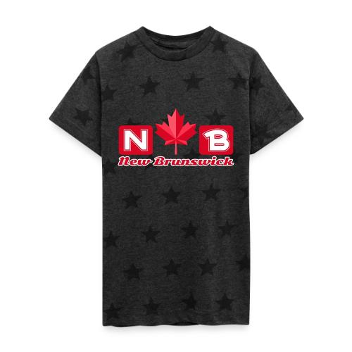 New Brunswick, province of Canada - Kid's 5 Star Print T-Shirt