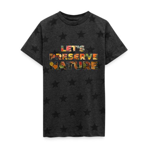 Let's Preserve Nature - Kid's 5 Star Print T-Shirt