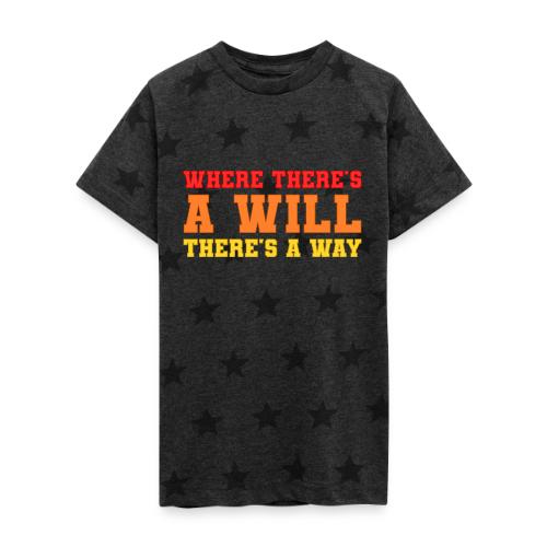 Willpower Wins - Kid's 5 Star Print T-Shirt