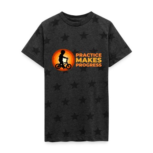 Practice makes progress - Kid's 5 Star Print T-Shirt