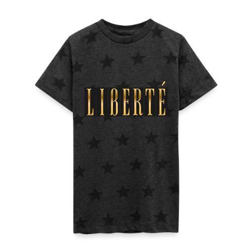 Golden Freedom - Kid's 5 Star Print T-Shirt