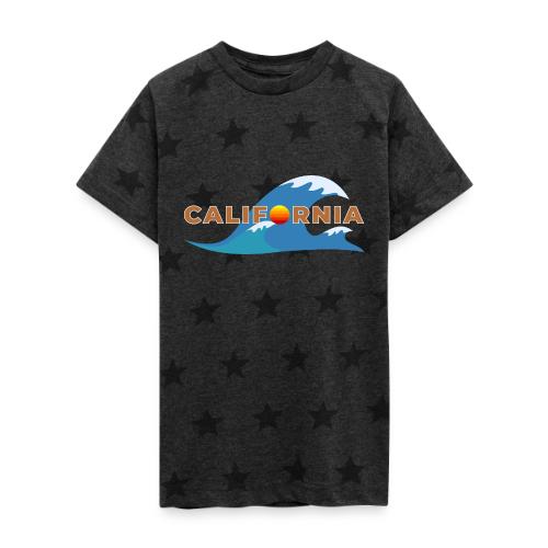 Blue Wave California - Kid's 5 Star Print T-Shirt