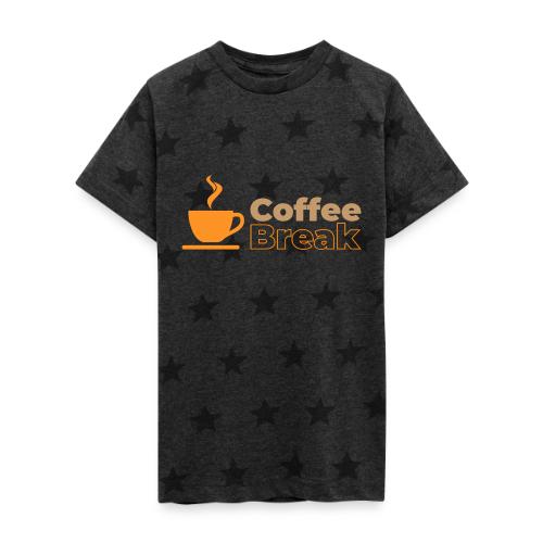 Coffee break - Kid's 5 Star Print T-Shirt
