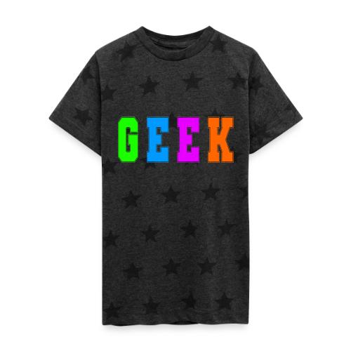 Certified Geek Mode - Kid's 5 Star Print T-Shirt