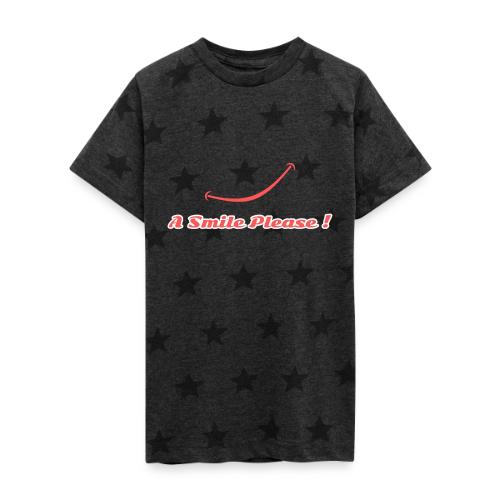 A Smile Please! - Kid's 5 Star Print T-Shirt