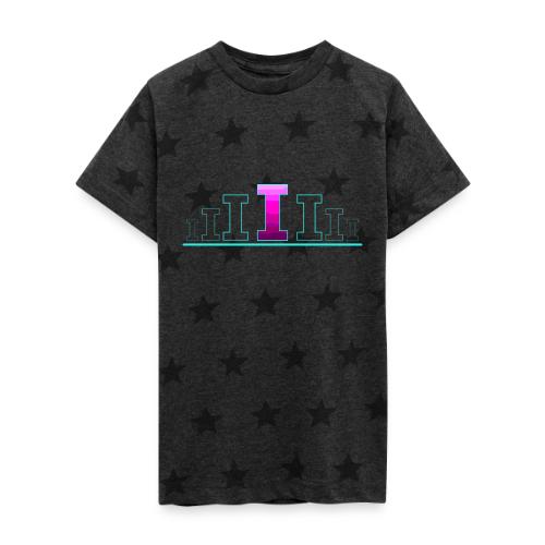Letter I – Capital Varsity Alphabet Monogram - Kid's 5 Star Print T-Shirt