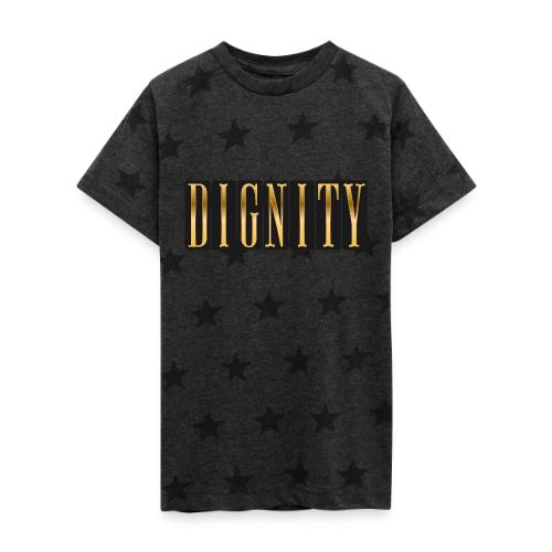 Golden Dignity - Kid's 5 Star Print T-Shirt