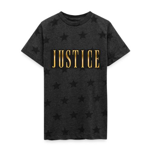 Golden Justice - Kid's 5 Star Print T-Shirt